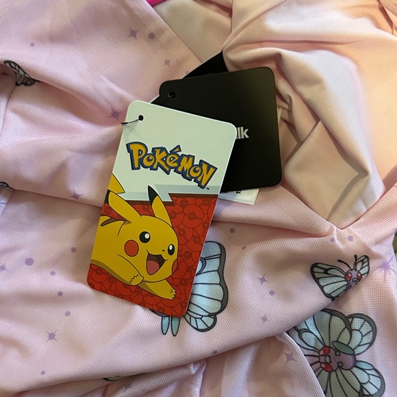 Blackmilk Pink Pokémon Butterfree Midi Dress - Picture 3 of 3